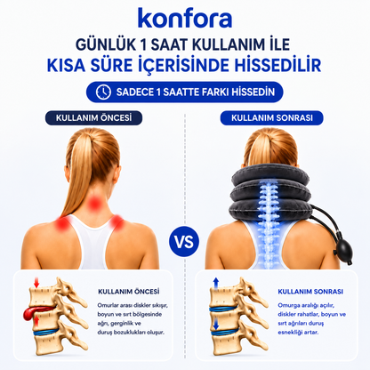 Konfora™ Şişme Boyun Destek Yastığı