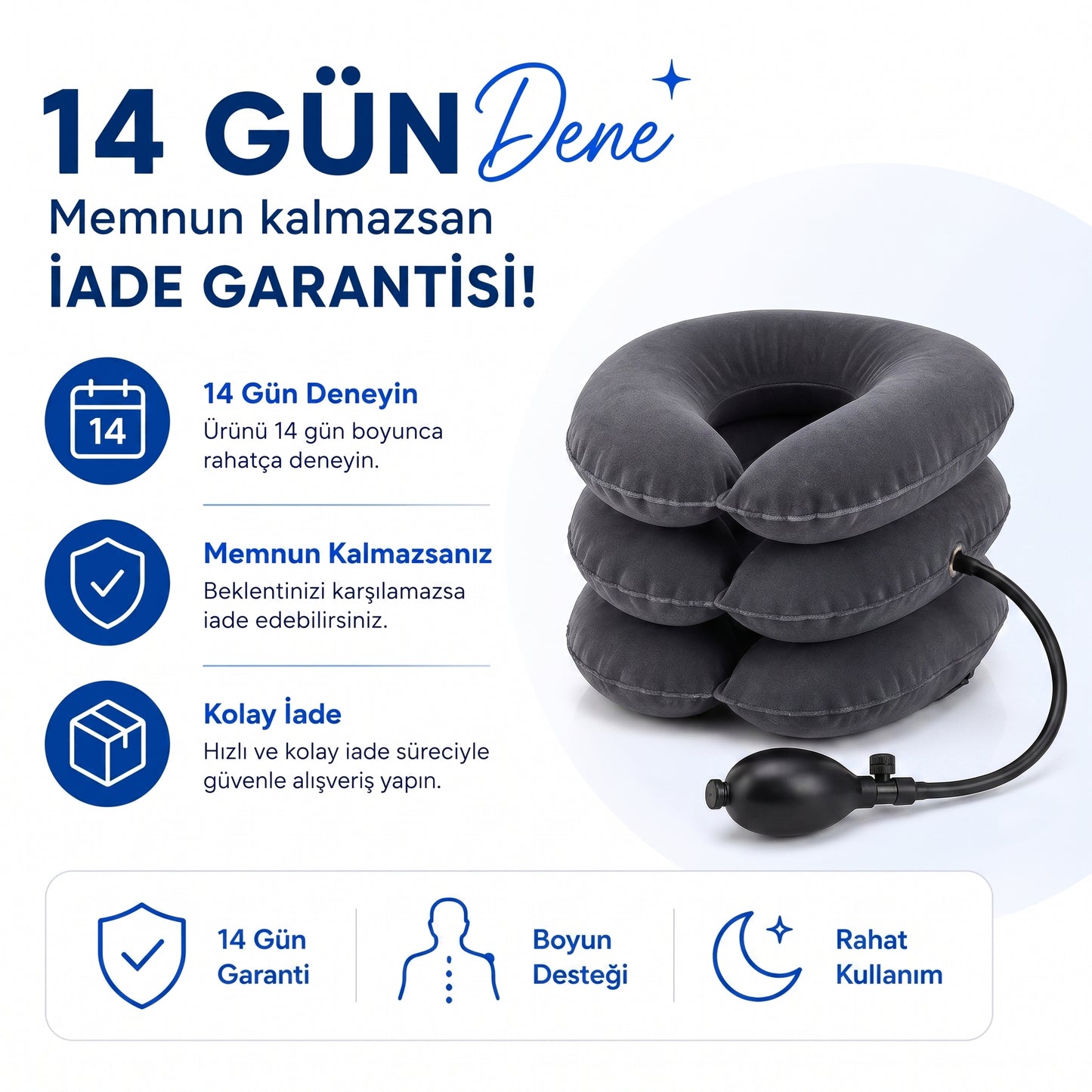 Konfora™ Şişme Boyun Destek Yastığı